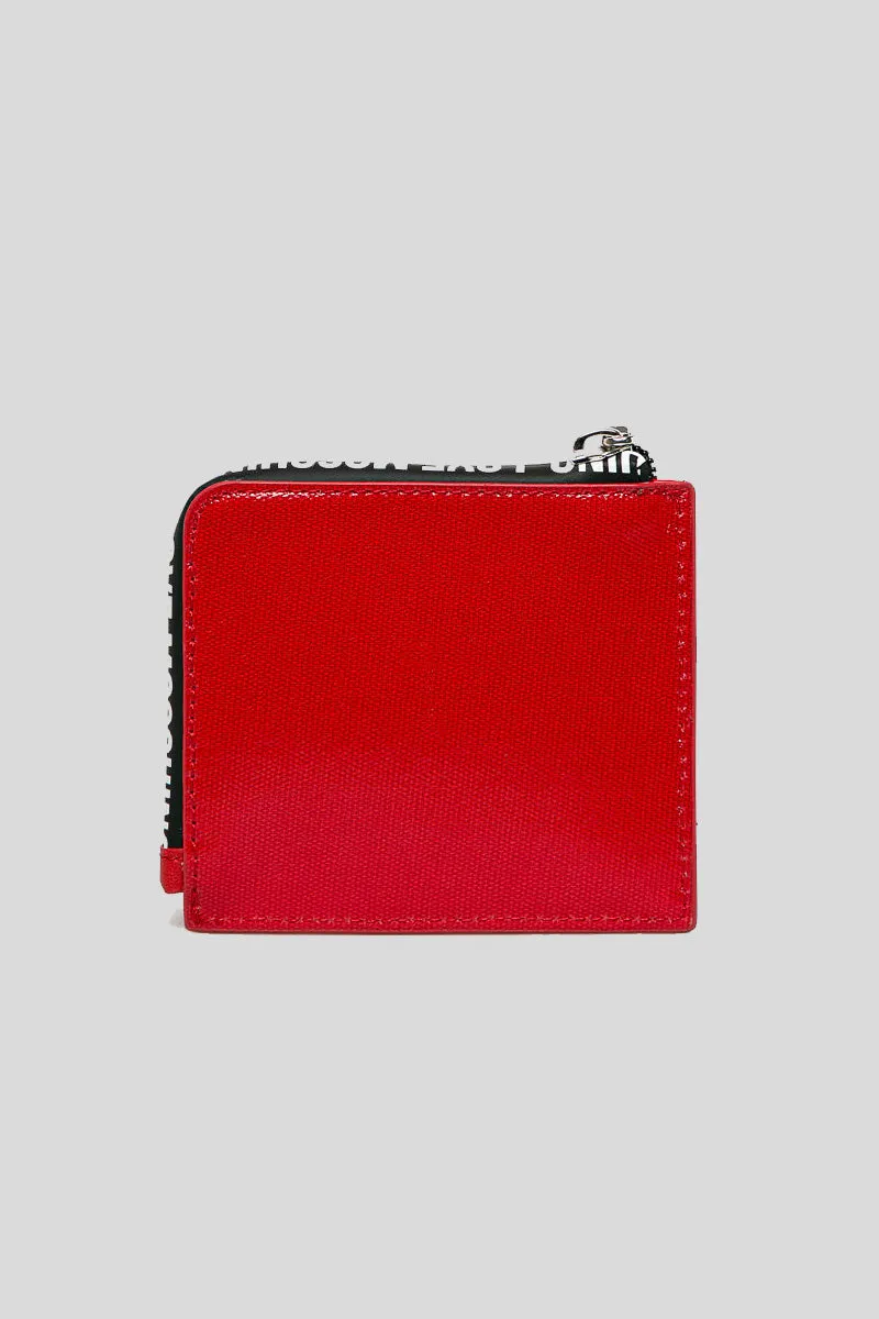Portafogli Canvas   Pu - Rosso