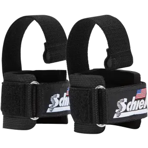 Power Lifting Straps with Dowel - Black