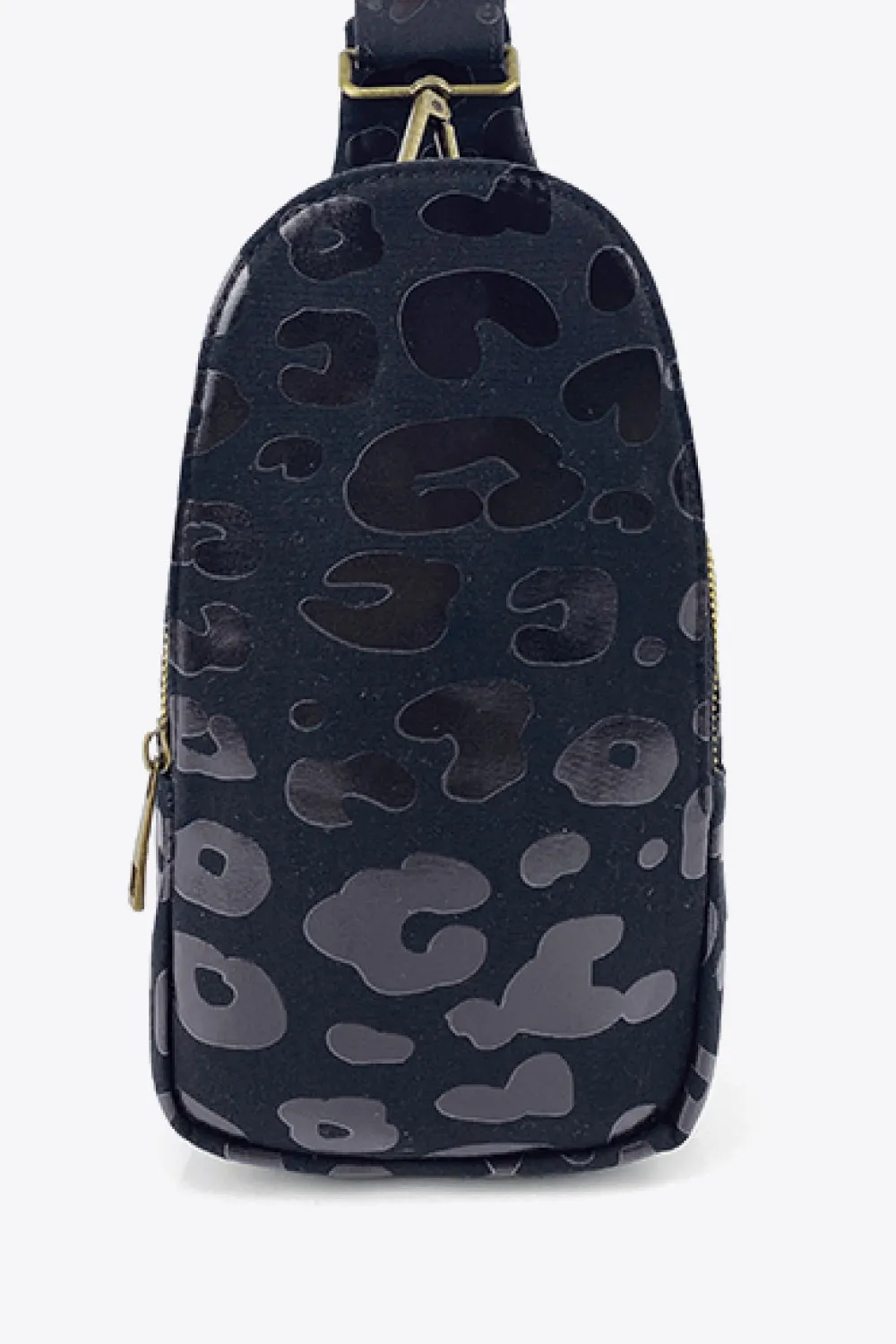 Printed Leather Sling Bag
