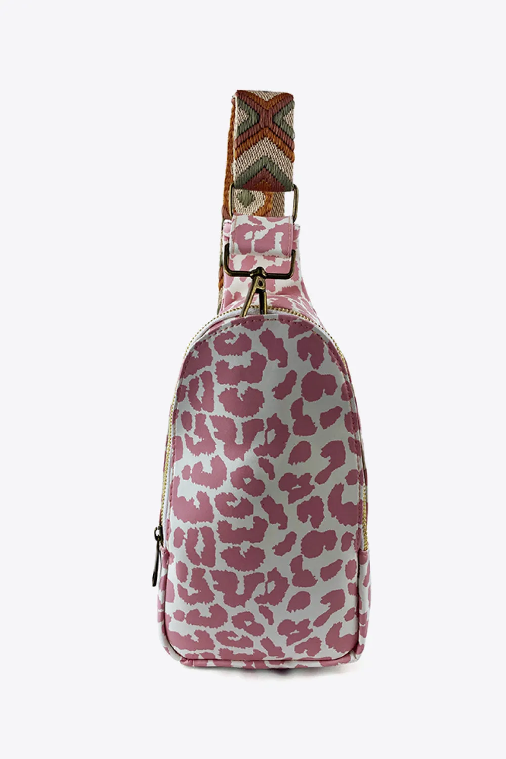 Printed Leather Sling Bag
