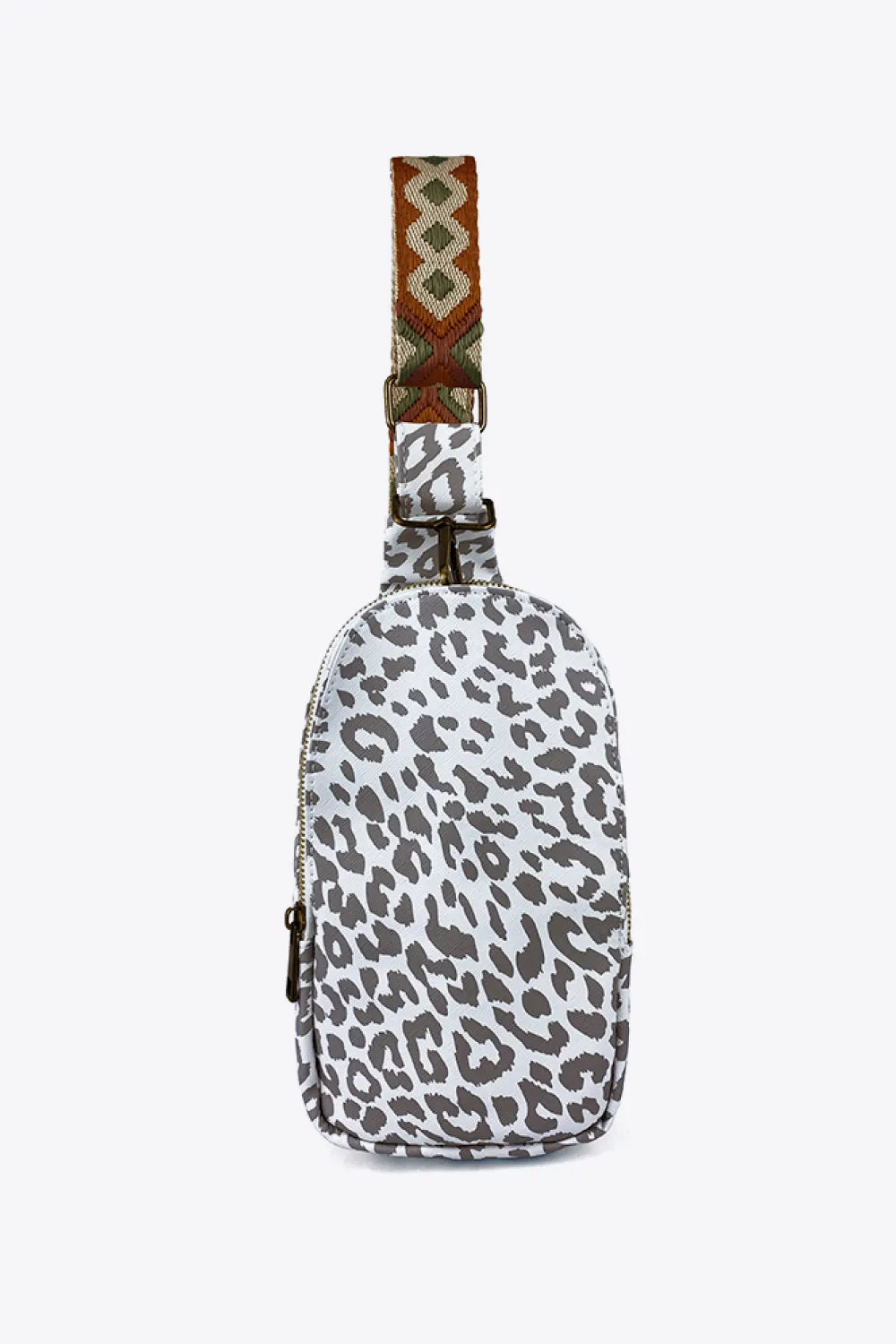 Printed Leather Sling Bag