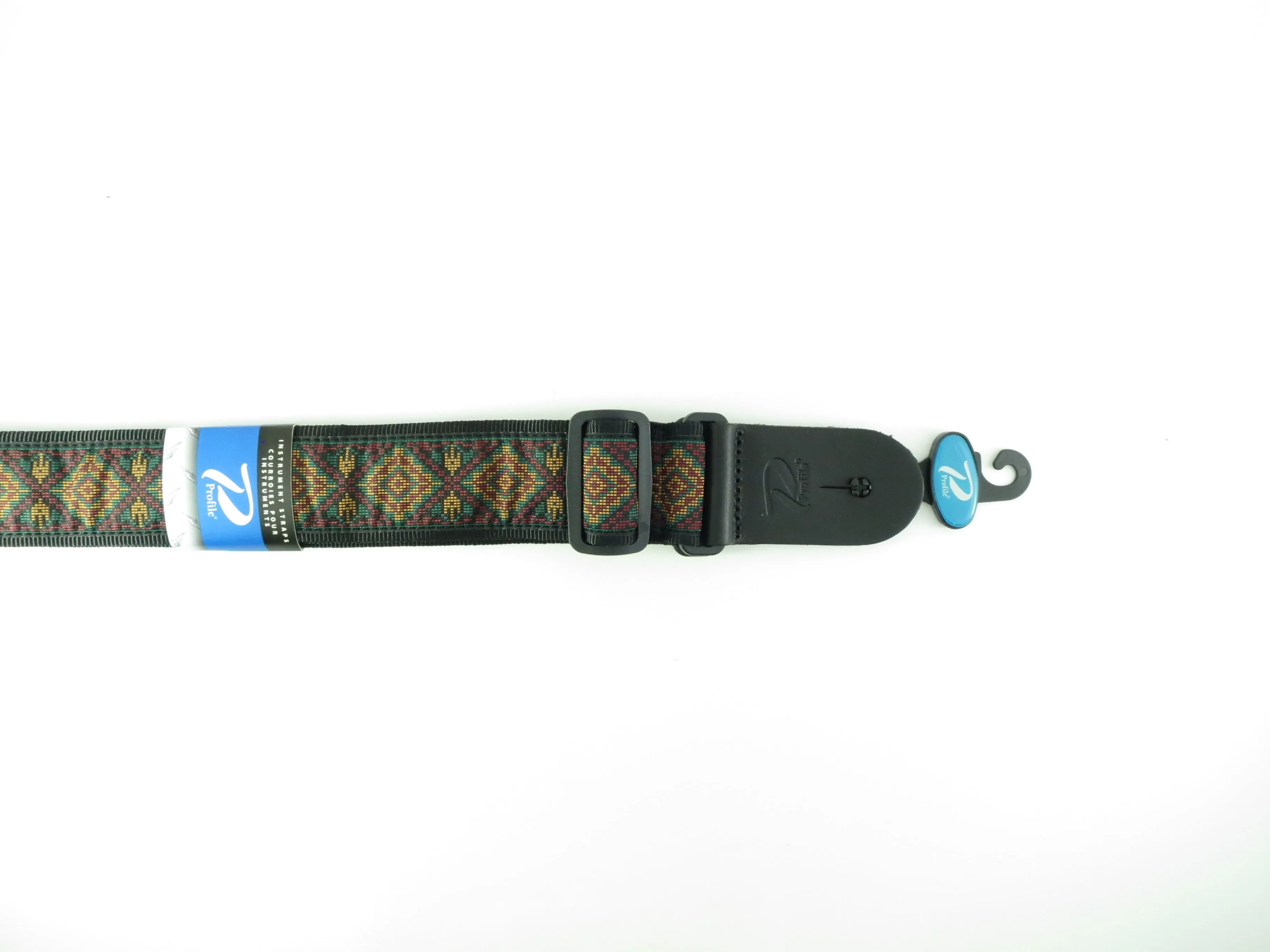 Profile 2' Jacquard Weave Edging Pattern Guitar Strap PGS625