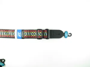 Profile 2' Jacquard Weave Edging Pattern Guitar Strap PGS625