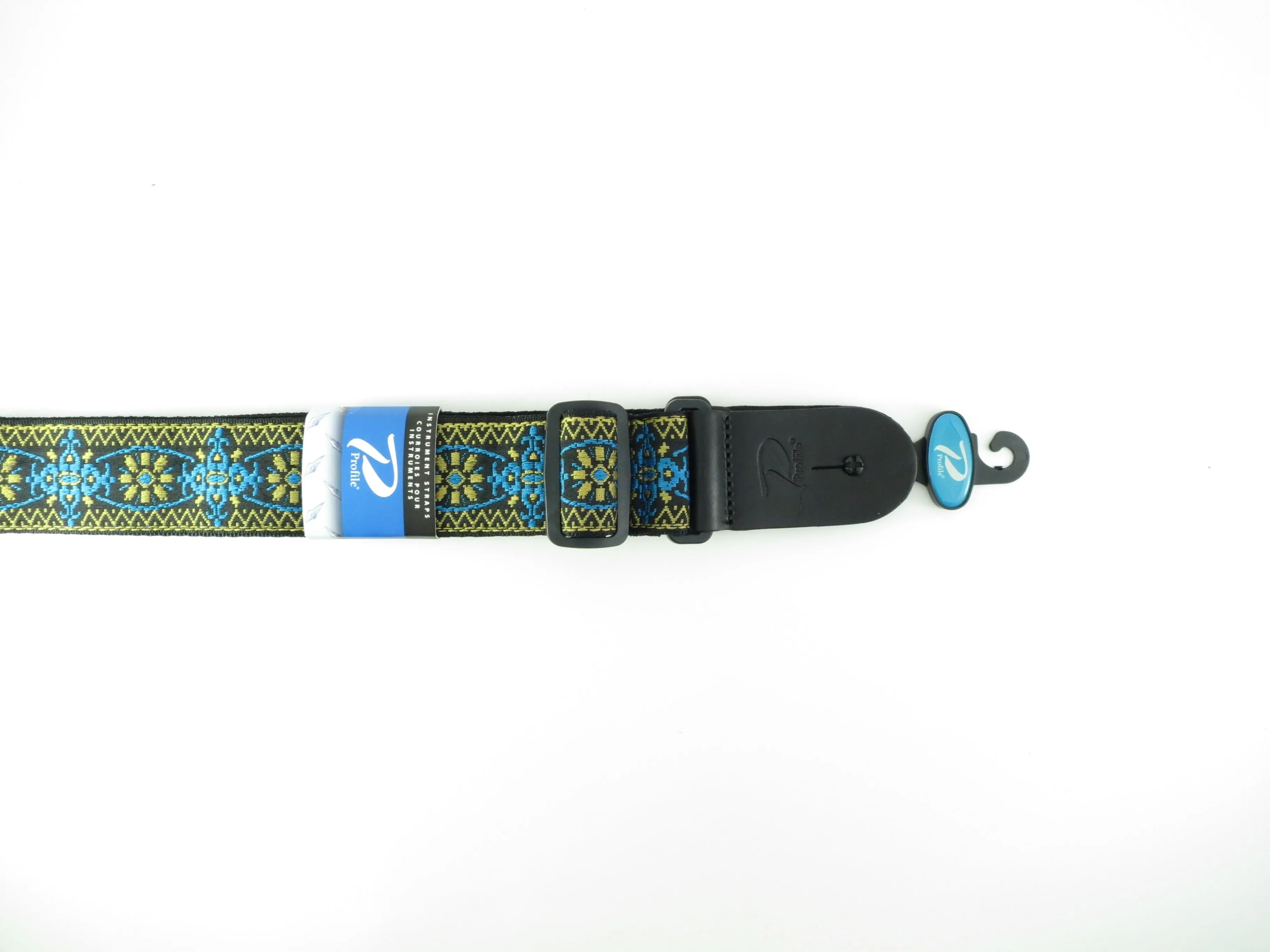 Profile 2' Jacquard Weave Edging Pattern Guitar Strap PGS625