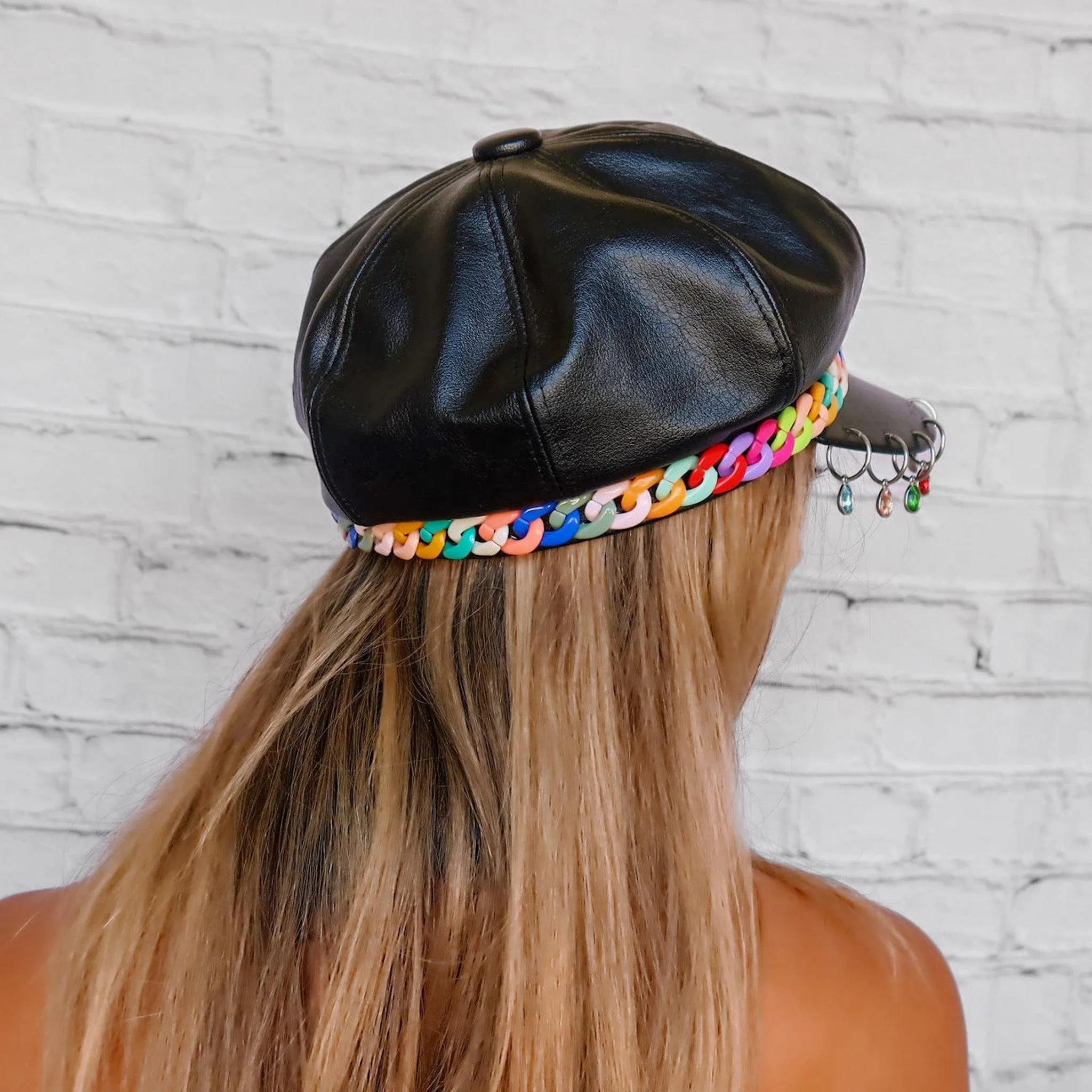 Rainbow Candy Fisherman Cap