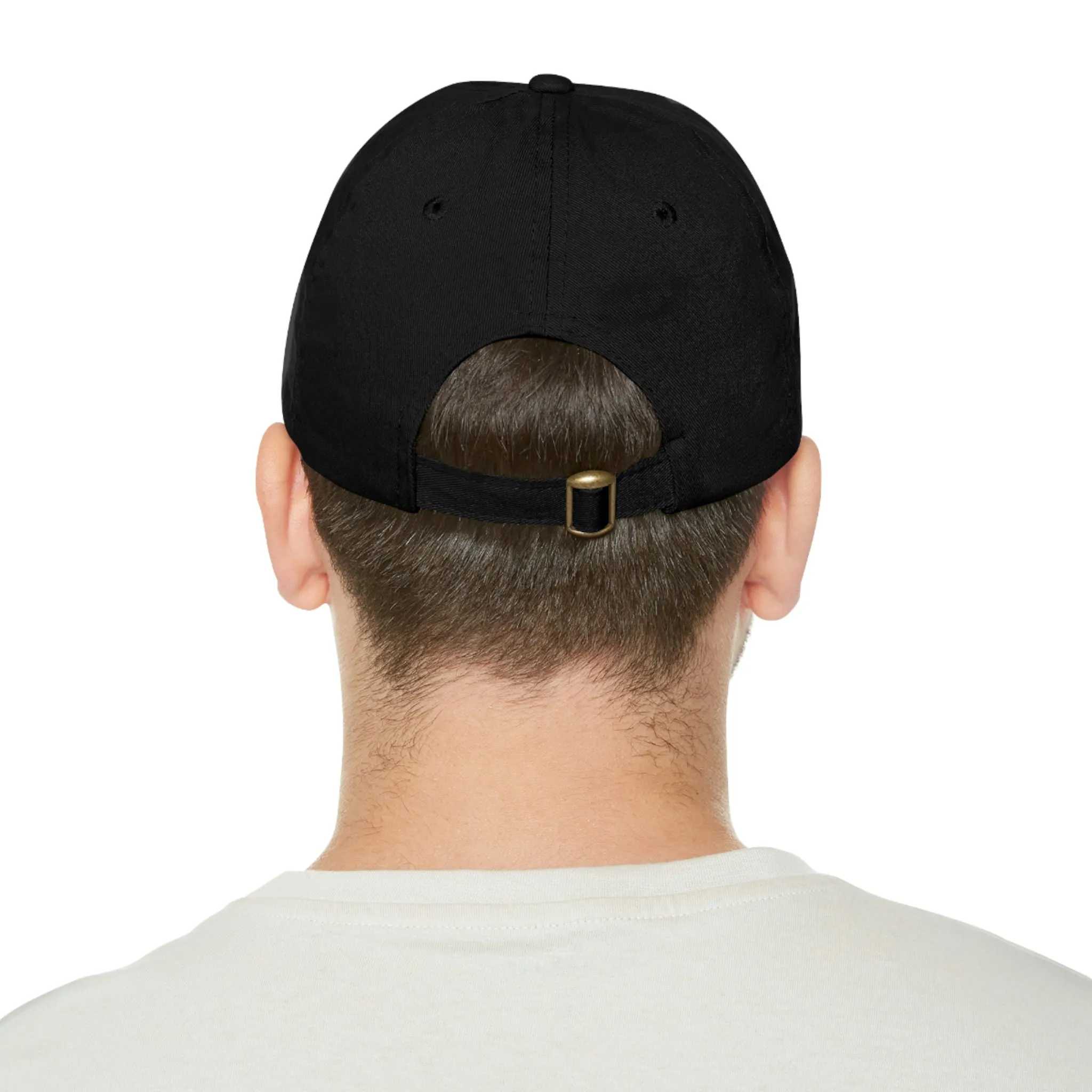 Raw Sushi "north face sushi" Dad Hat with Leather Patch blk