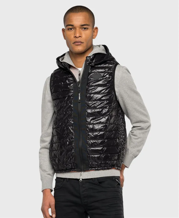 Replay M8175A Nylon Gilet Black