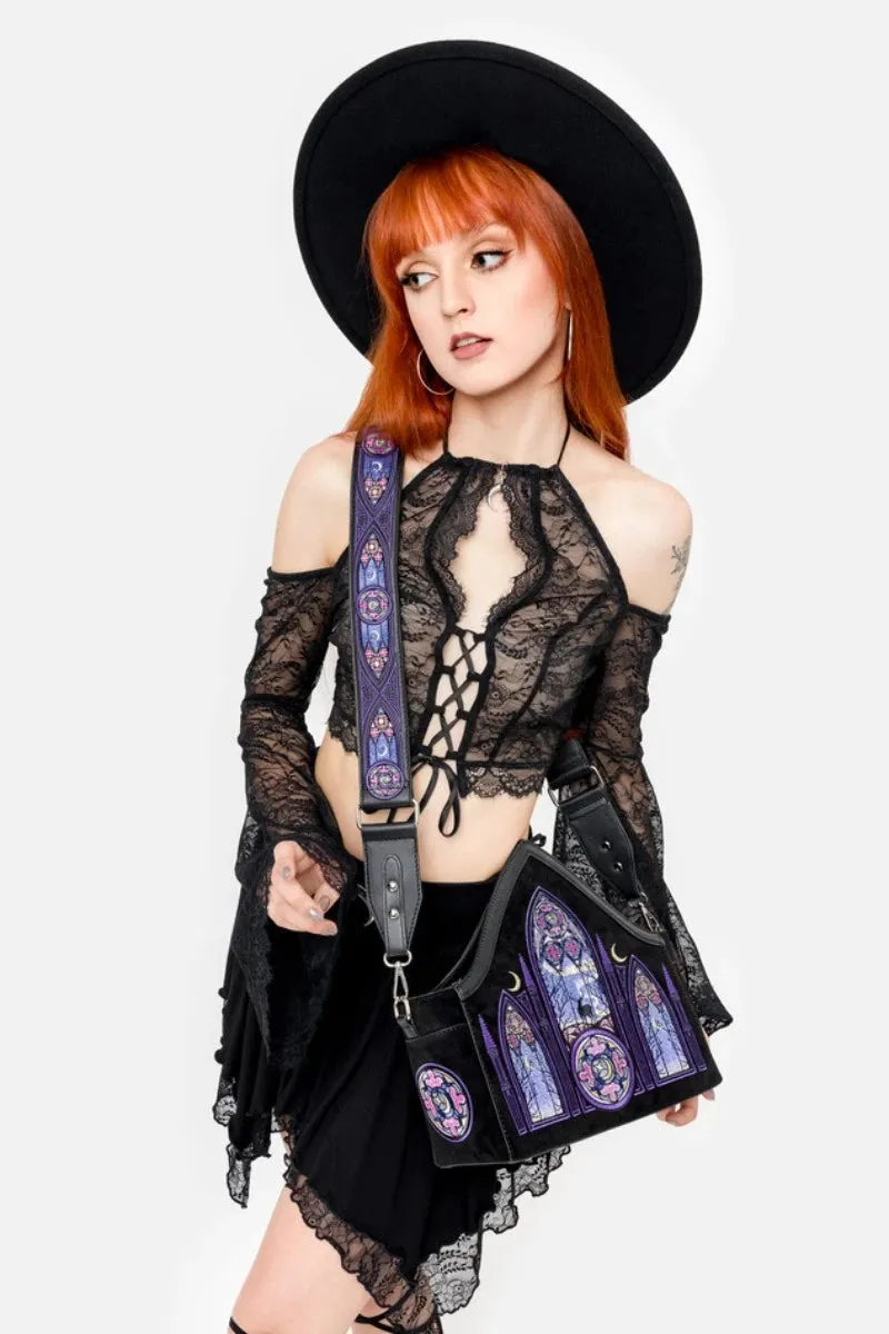 Restyle Aurora Cross Body Bag Northern Lights Embroidery