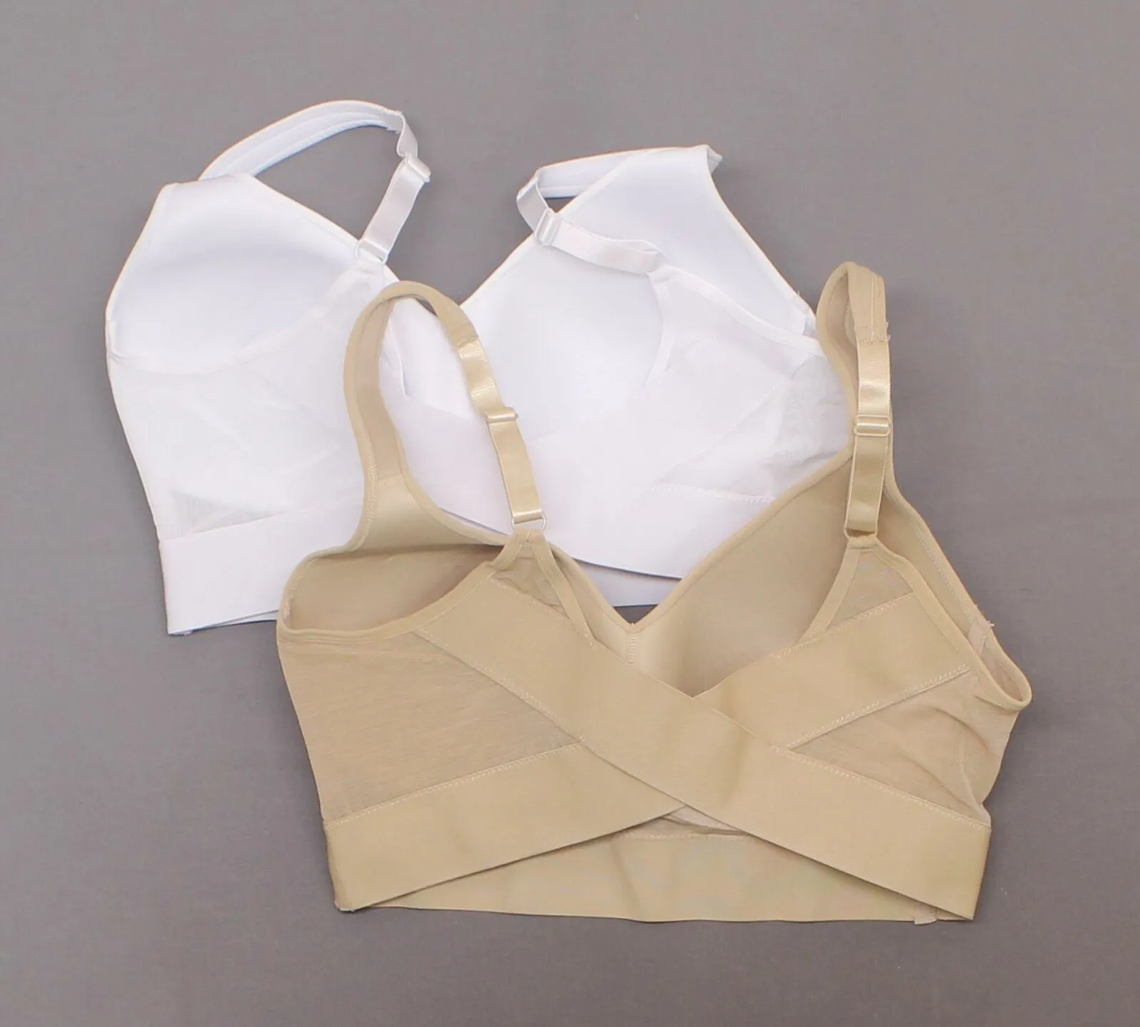 Rhonda Shear 2 Pack Molded Cup Bras With Mesh Back Detail