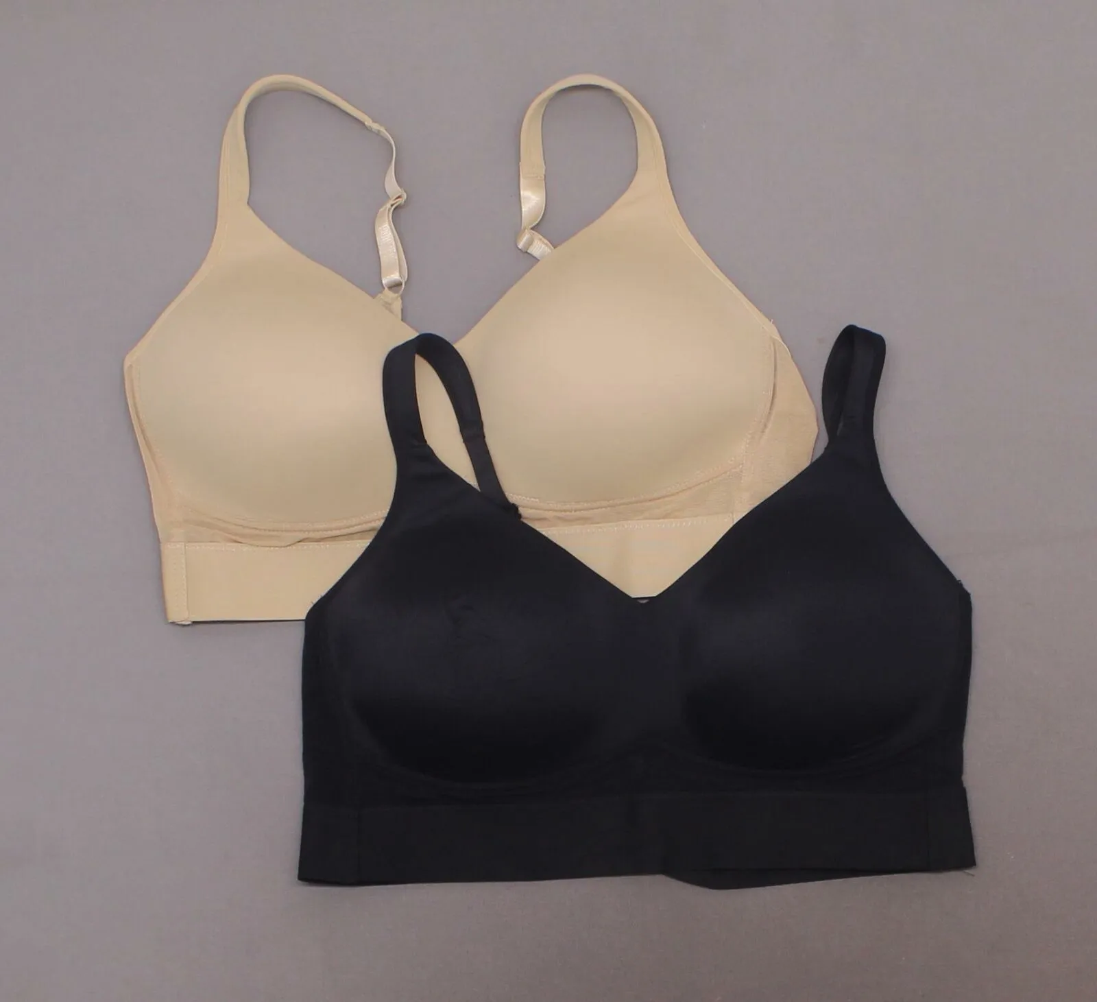Rhonda Shear Women's Plus Size 2 Pack Molded Cup Bras With Mesh Back Detail
