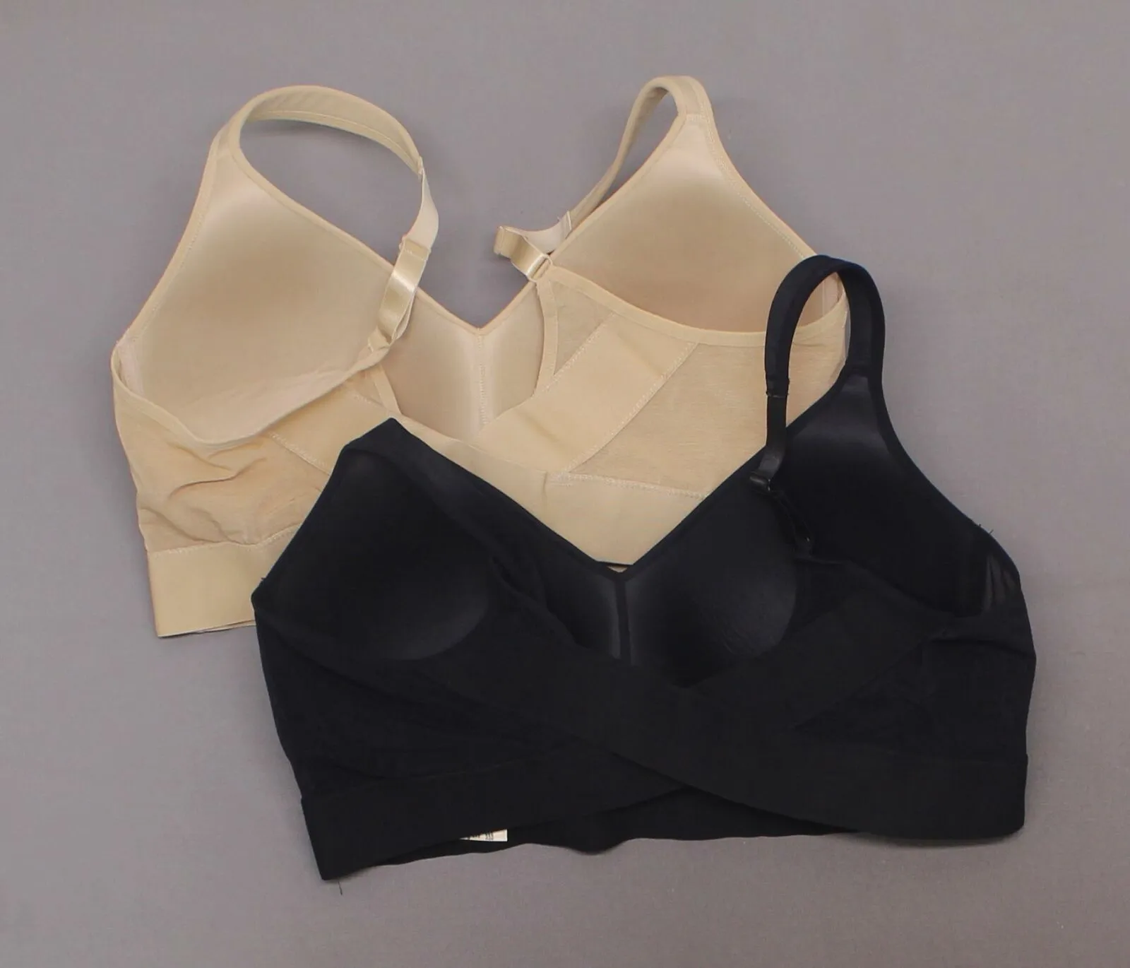 Rhonda Shear Women's Plus Size 2 Pack Molded Cup Bras With Mesh Back Detail