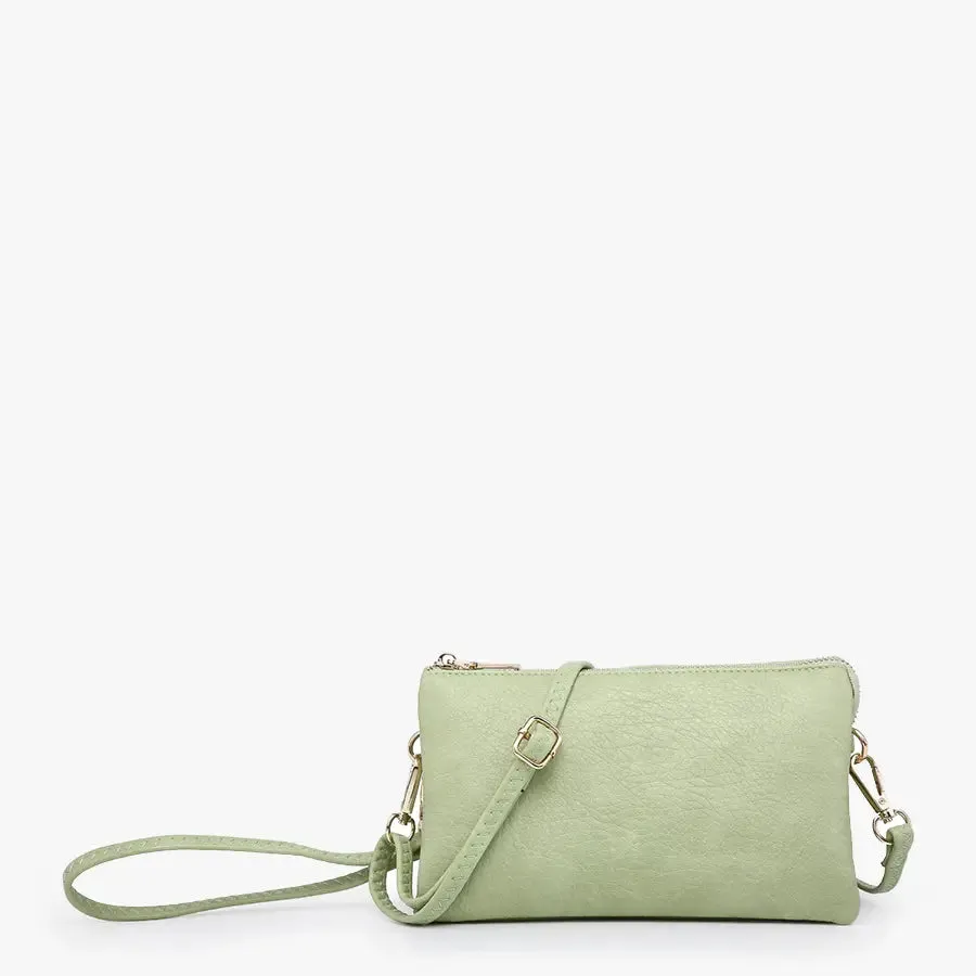 Riley Crossbody Wristlet Light Green