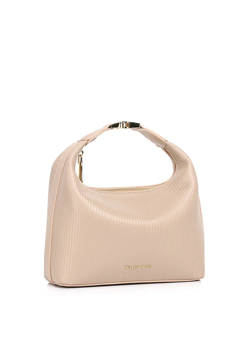 Riri in Love Belt Buckle Hobo Bag (Nude)
