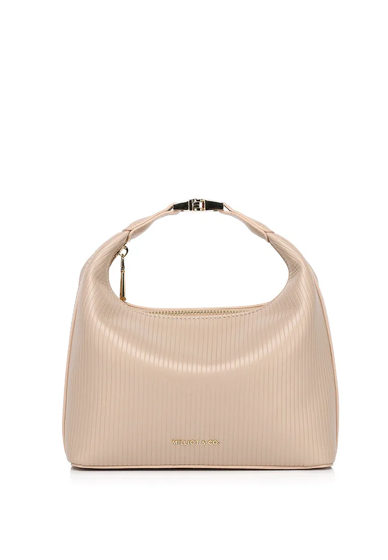 Riri in Love Belt Buckle Hobo Bag (Nude)