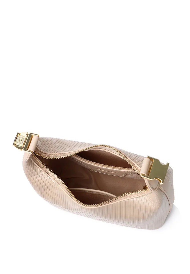 Riri in Love Belt Buckle Hobo Bag (Nude)