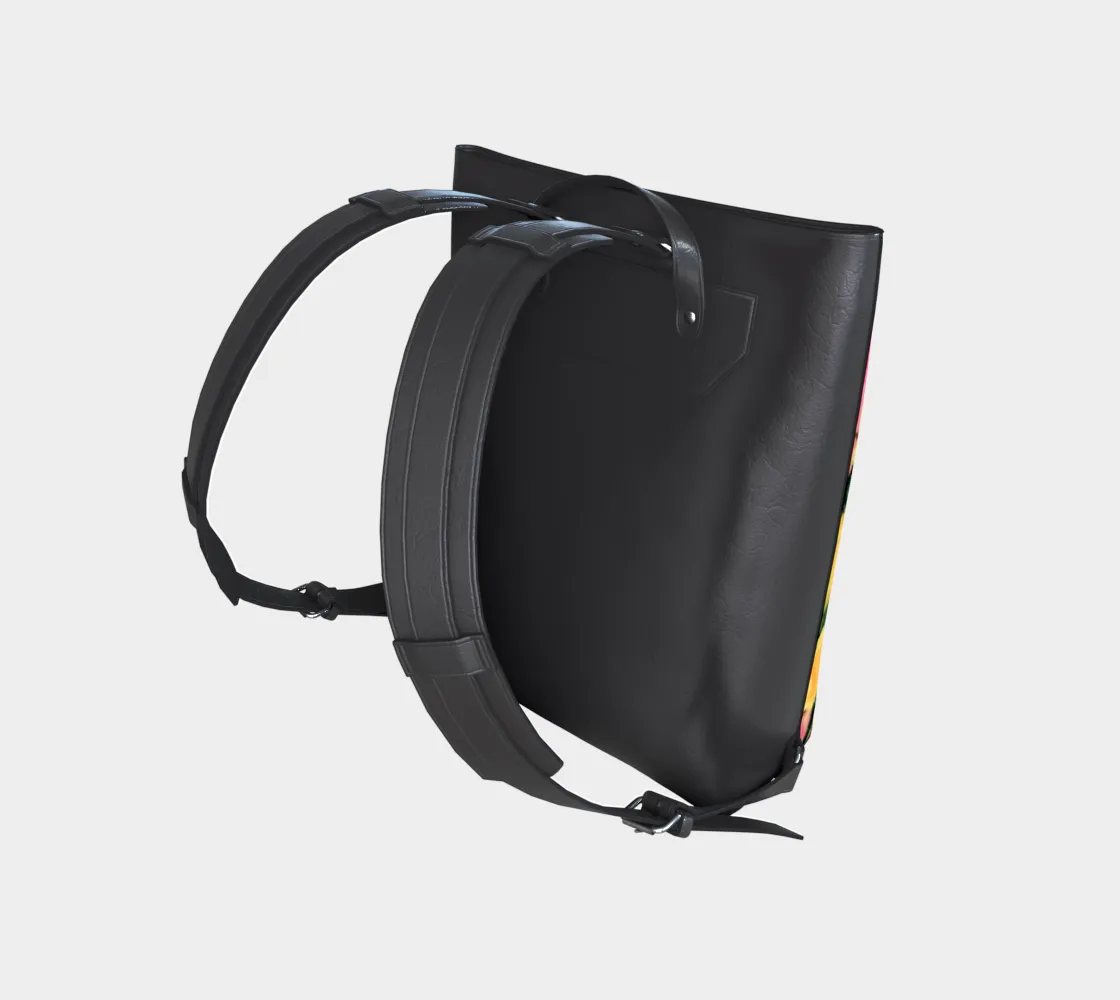 Rose Garden Vegan Leather Backpack