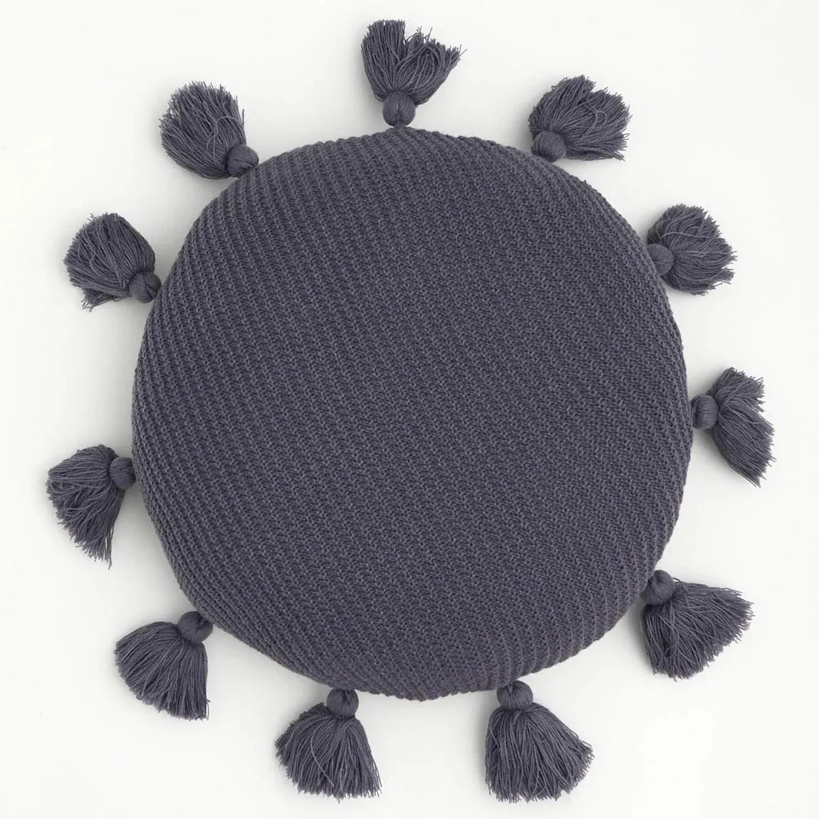 Round Tassel Decorative Throw Pillow