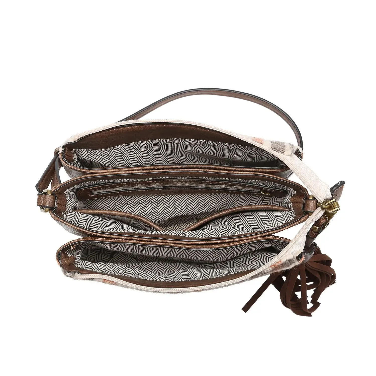 Sabrina Two Tone Crossbody Black/Natural