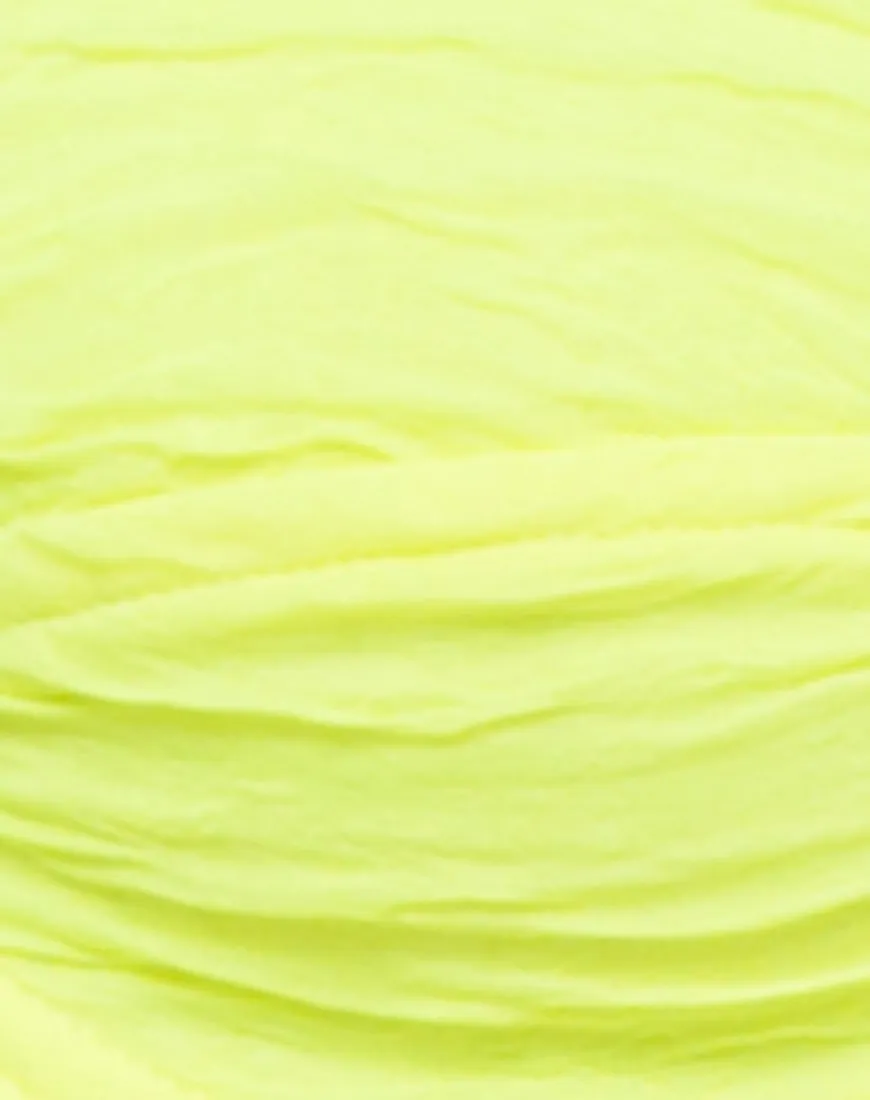 Sadra Bottom Bikini 80s in Crickle Sour Lime
