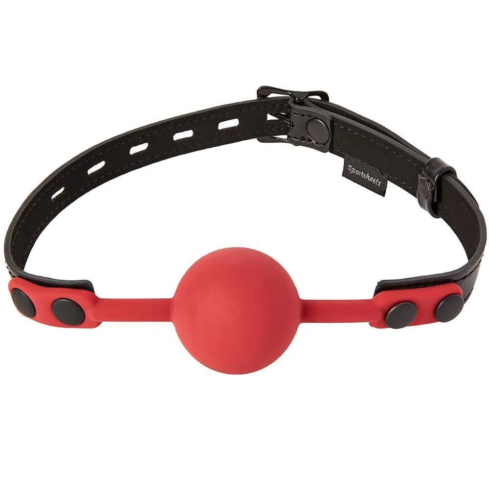 Saffron Ball Gag Vegan Leather & Silicone
