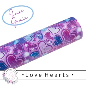 SALE • Love Hearts • Vegan Faux Leather