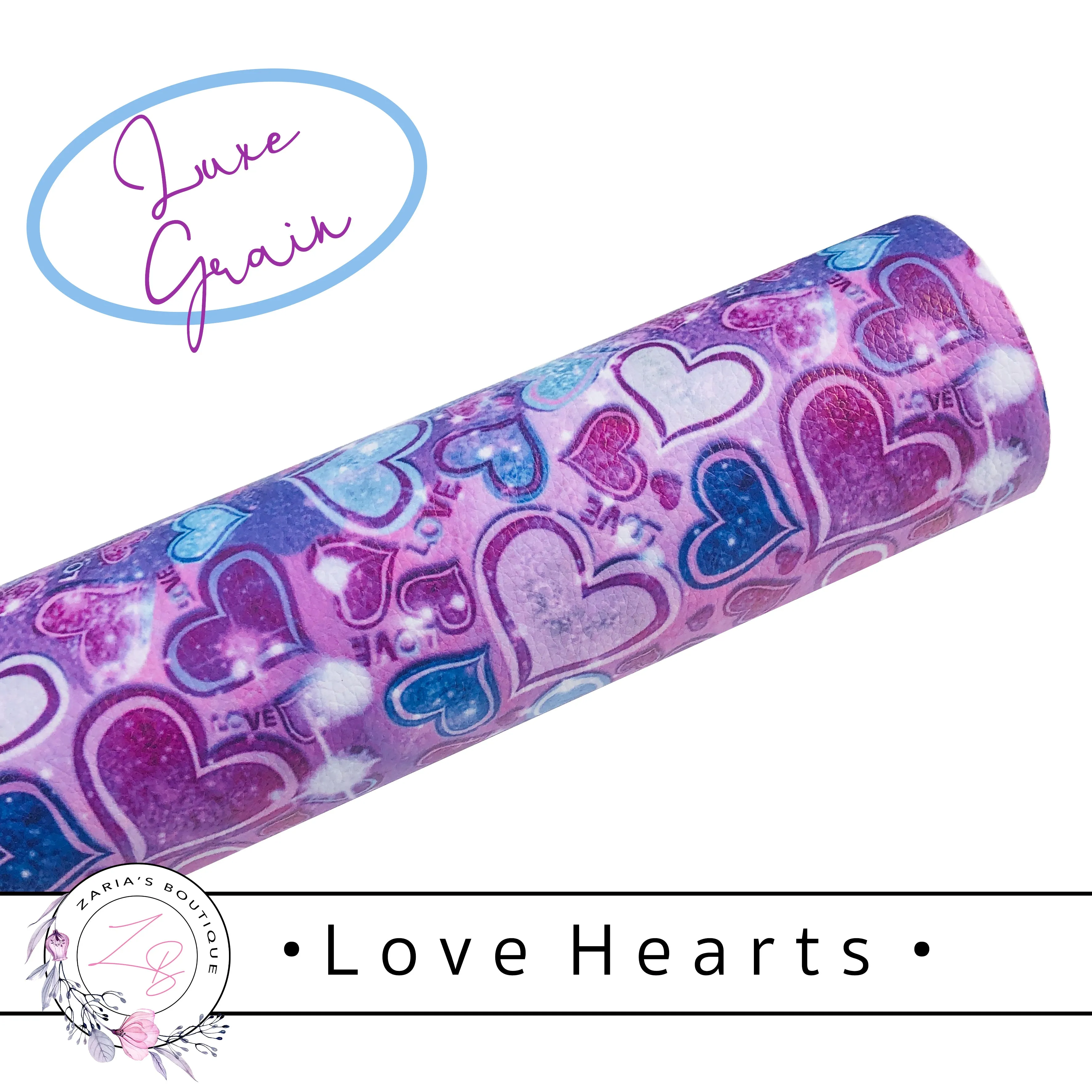 SALE • Love Hearts • Vegan Faux Leather