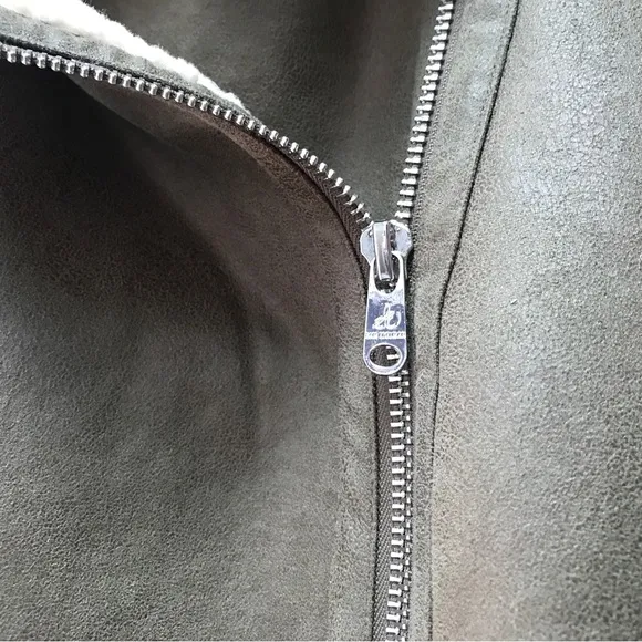 Sam Edelman Faux Leather &amp; Faux Shearling Moto Jacket (S)