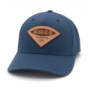 Santa Barbara Surf Shop Leather Patch Snapback Hat