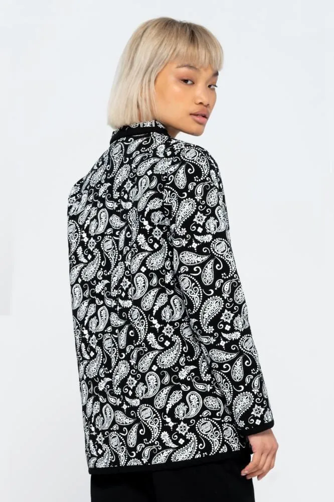 Santa Cruz Womens Jacket Screaming Paisley Jacket - Black / White