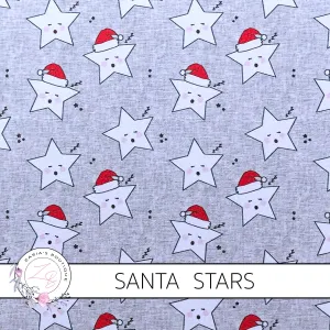 Santa Stars Christmas Luxe Grain Faux Leather ~ 1.03mm