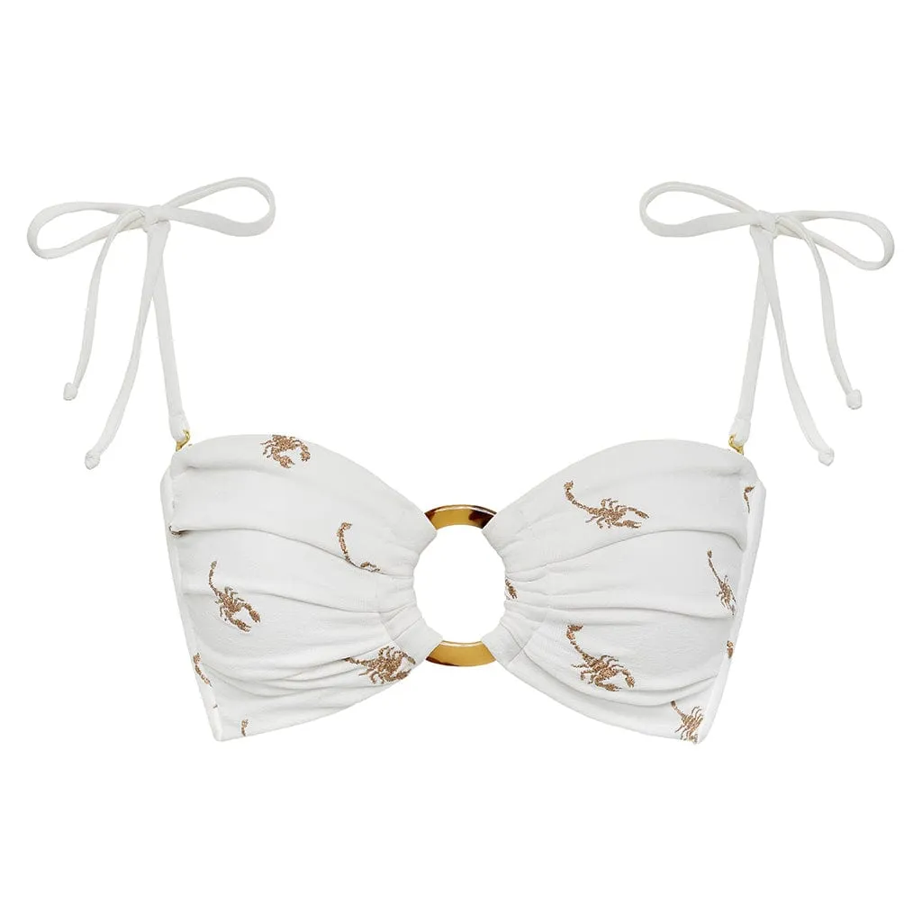 Scorpion Tori Ties Bandeau Bikini Top