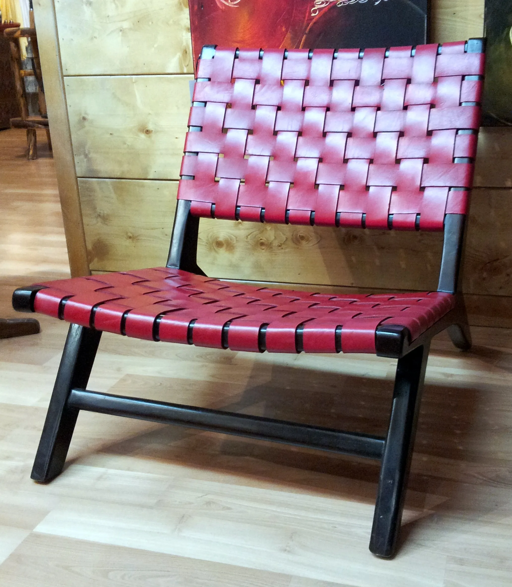 SEDAN BRAIDED LEATHER CHAIR