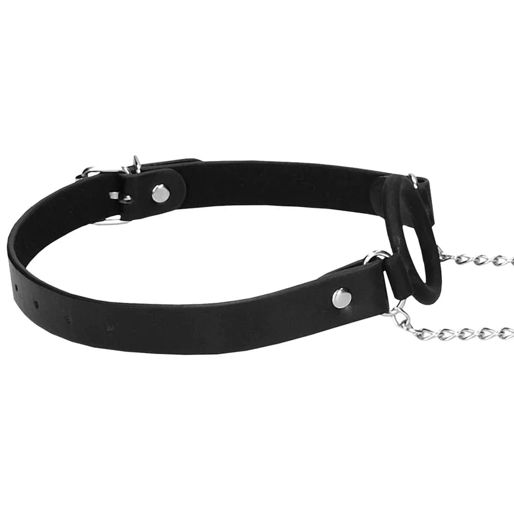 Shots toys Ouch! O-Ring Gag with Nipple Clamps