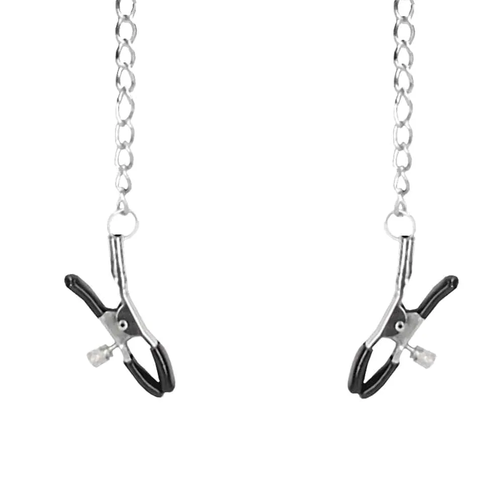 Shots toys Ouch! O-Ring Gag with Nipple Clamps