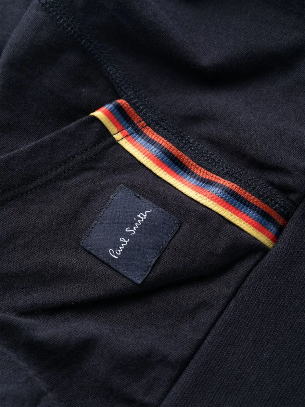 Signature stripe cotton hoodie
