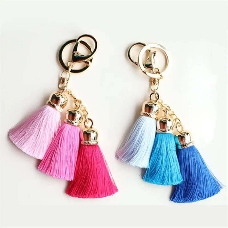 Silk Tassel Pompom Key chain