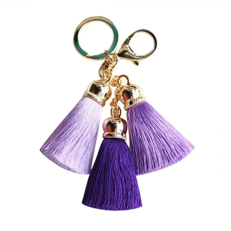 Silk Tassel Pompom Key chain