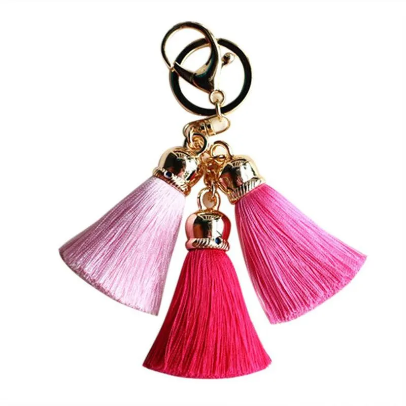 Silk Tassel Pompom Key chain