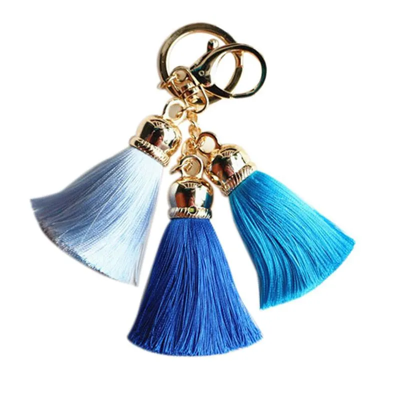 Silk Tassel Pompom Key chain