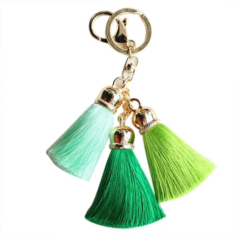 Silk Tassel Pompom Key chain