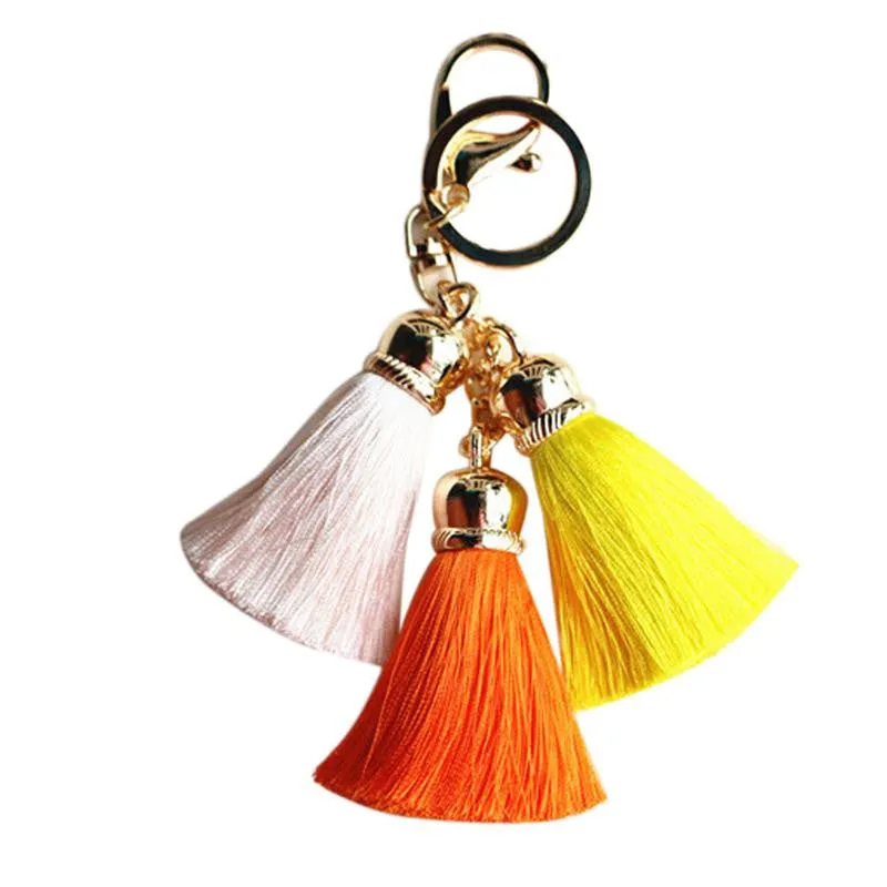 Silk Tassel Pompom Key chain