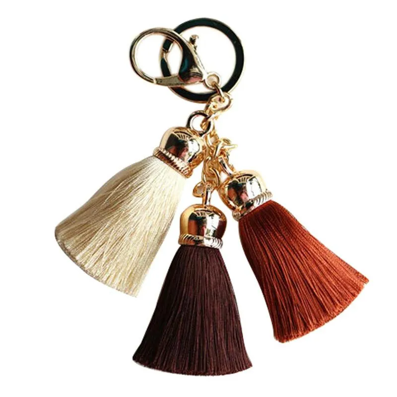 Silk Tassel Pompom Key chain