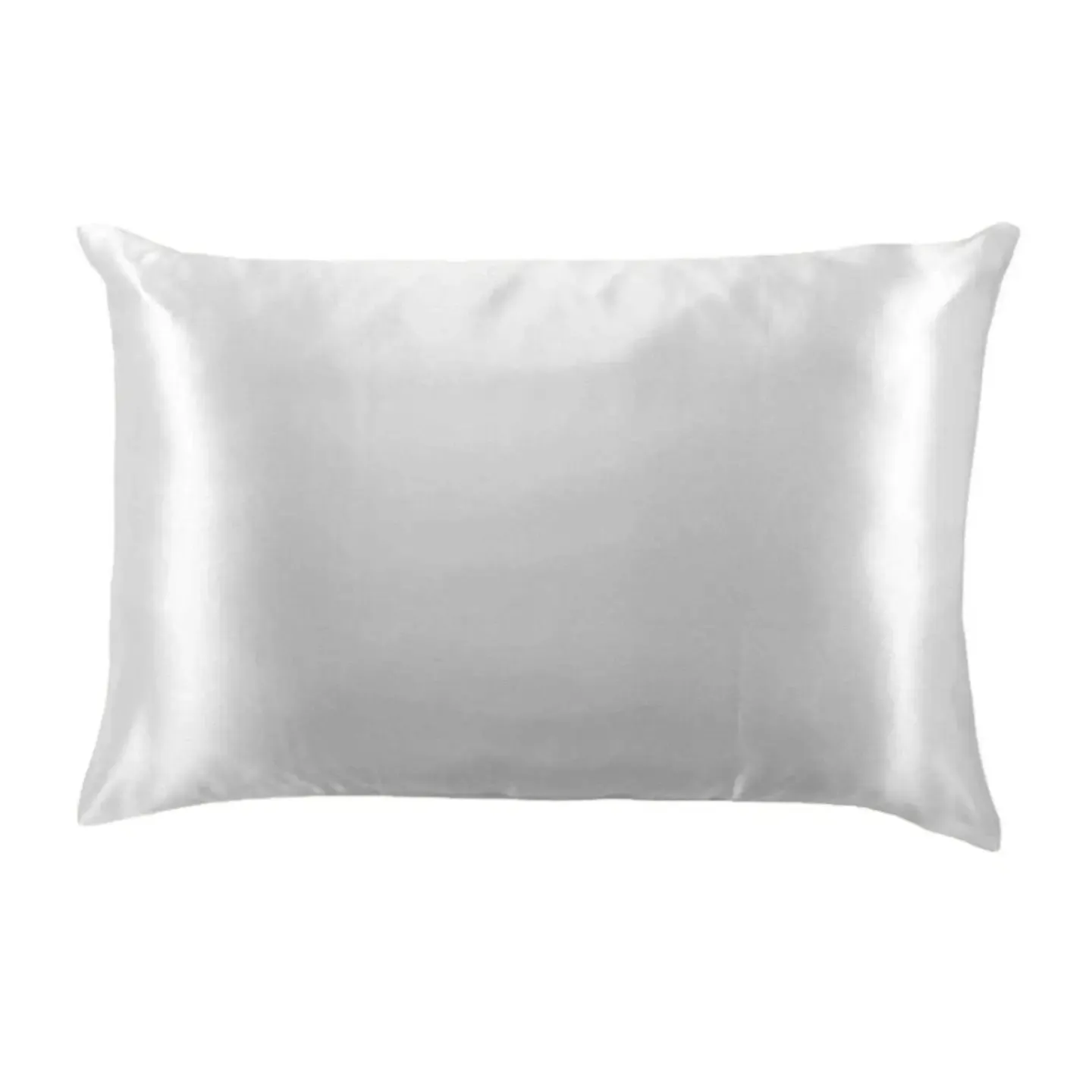Silky Satin Standard Pillow Case, Gray