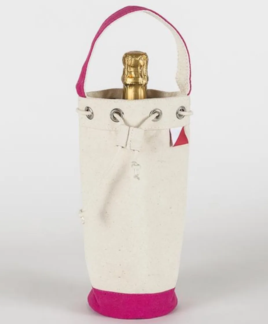 Single Wine Tote with Tie