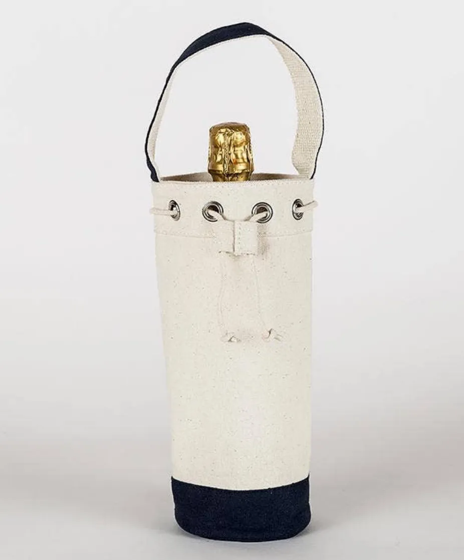 Single Wine Tote with Tie