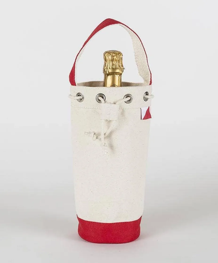 Single Wine Tote with Tie
