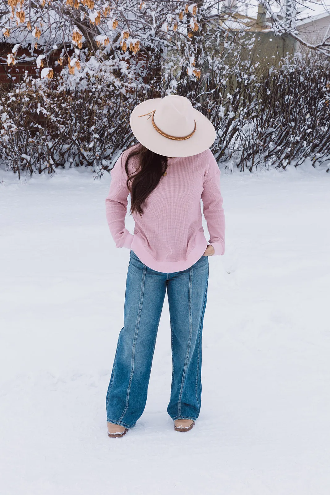 Sloan Wide Brim Panama Hat Ivory