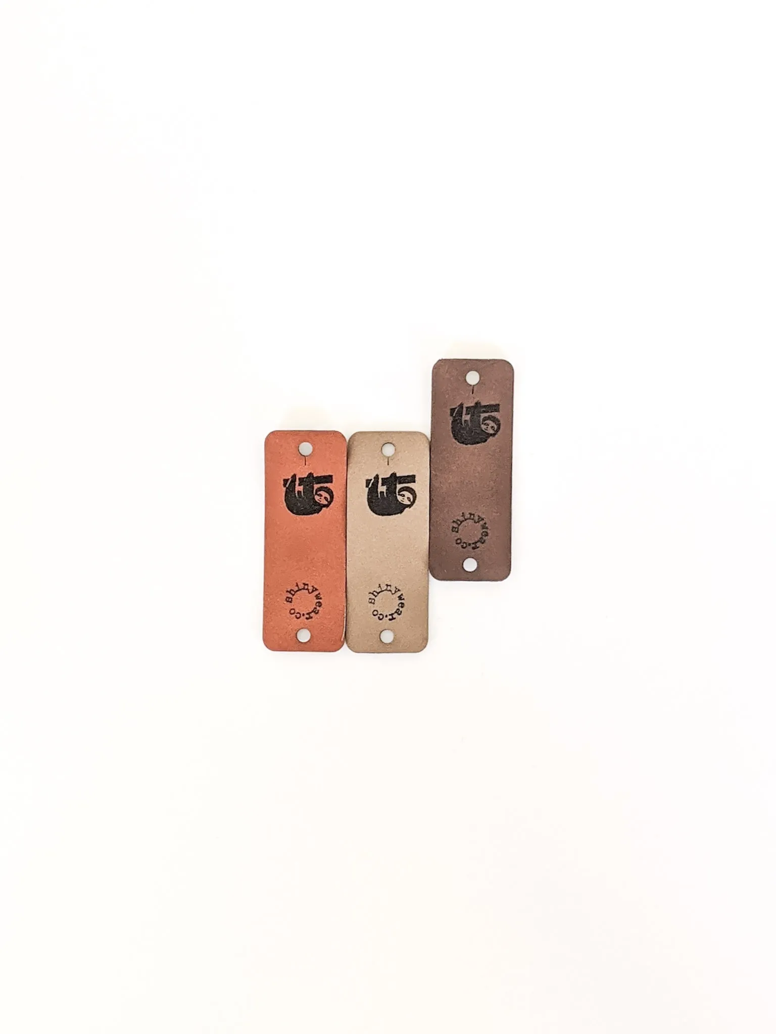 Sloth no-sew leatherette tag