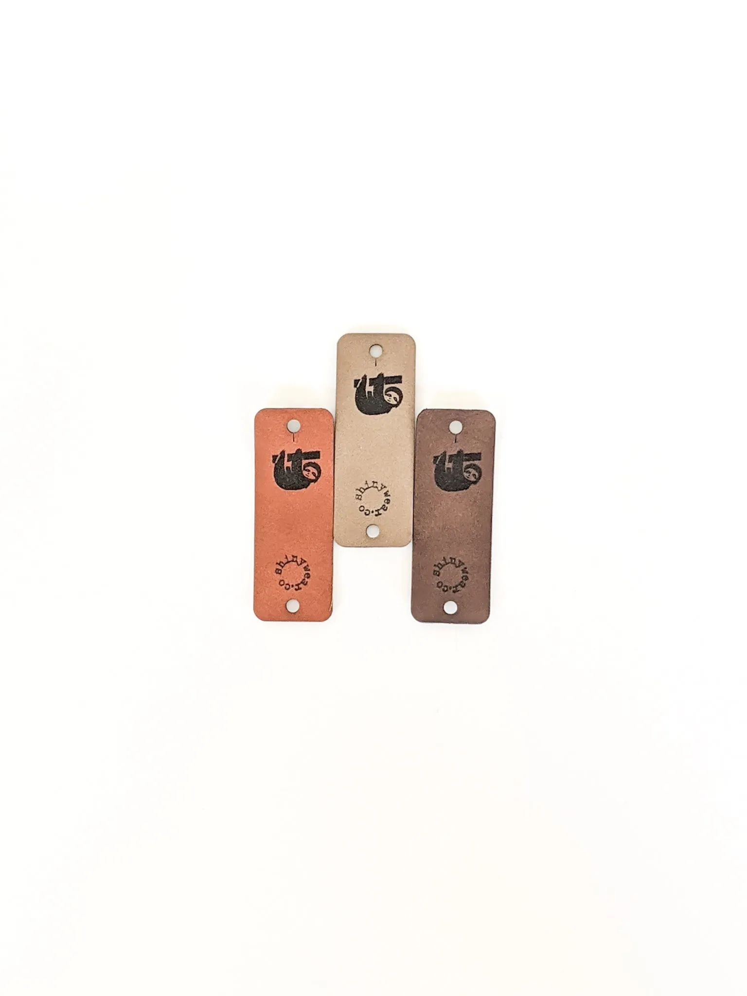 Sloth no-sew leatherette tag