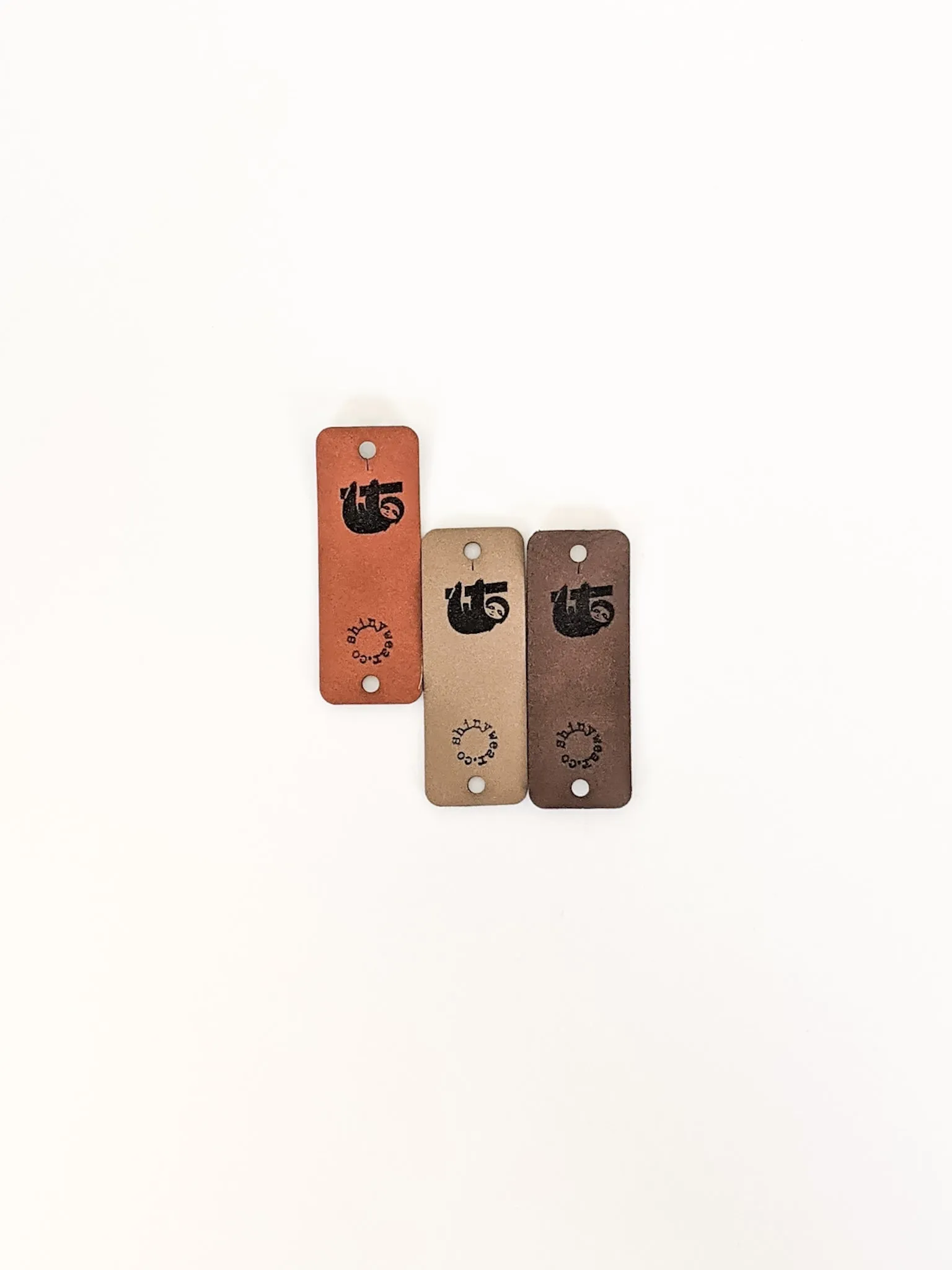 Sloth no-sew leatherette tag